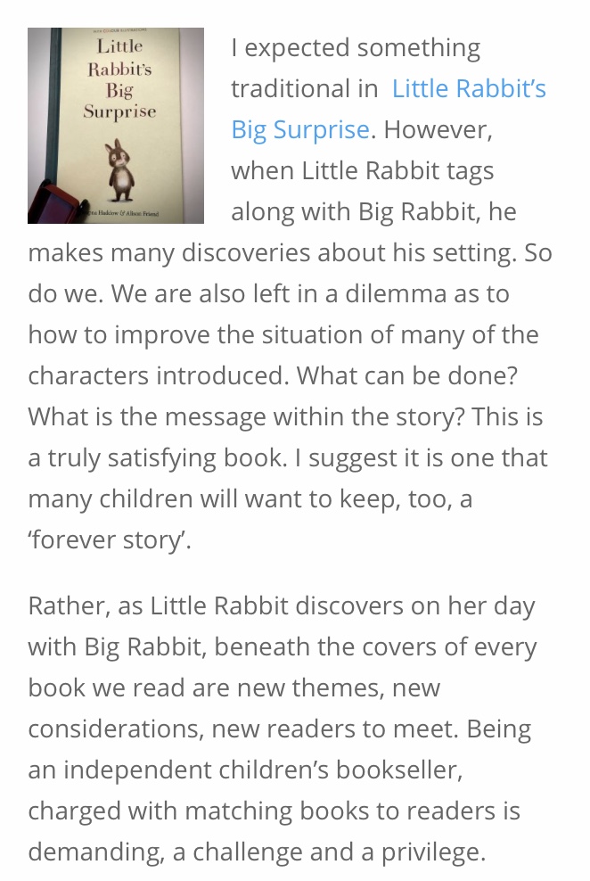 The reviews for Little Rabbit’s Big Surprise are in… | Swapna Haddow