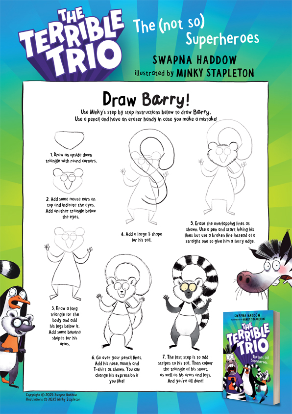 Draw Barry from the Terrible Trio Series
